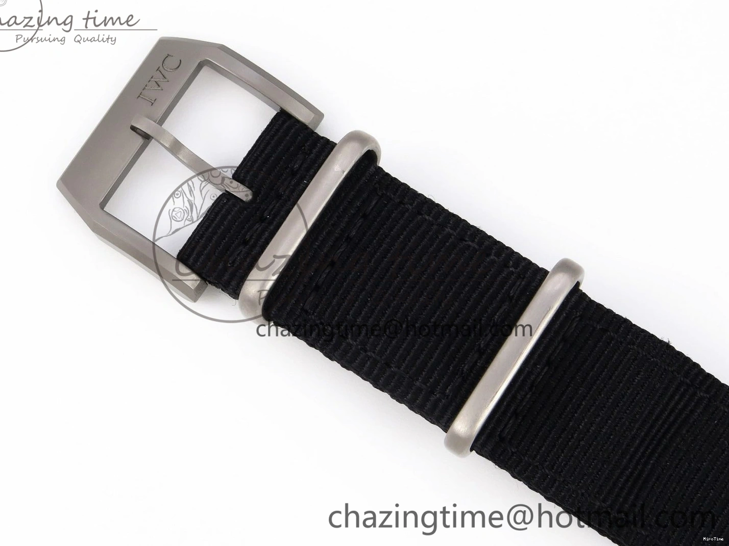 MIROTIME 0208 FreshLook Pilot’s Watch Top Gun Black Ceramic IW326901 ZF 1:1 Best Edition on Black Nylon Strap A 7026